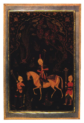 [Persian lacquer card design]